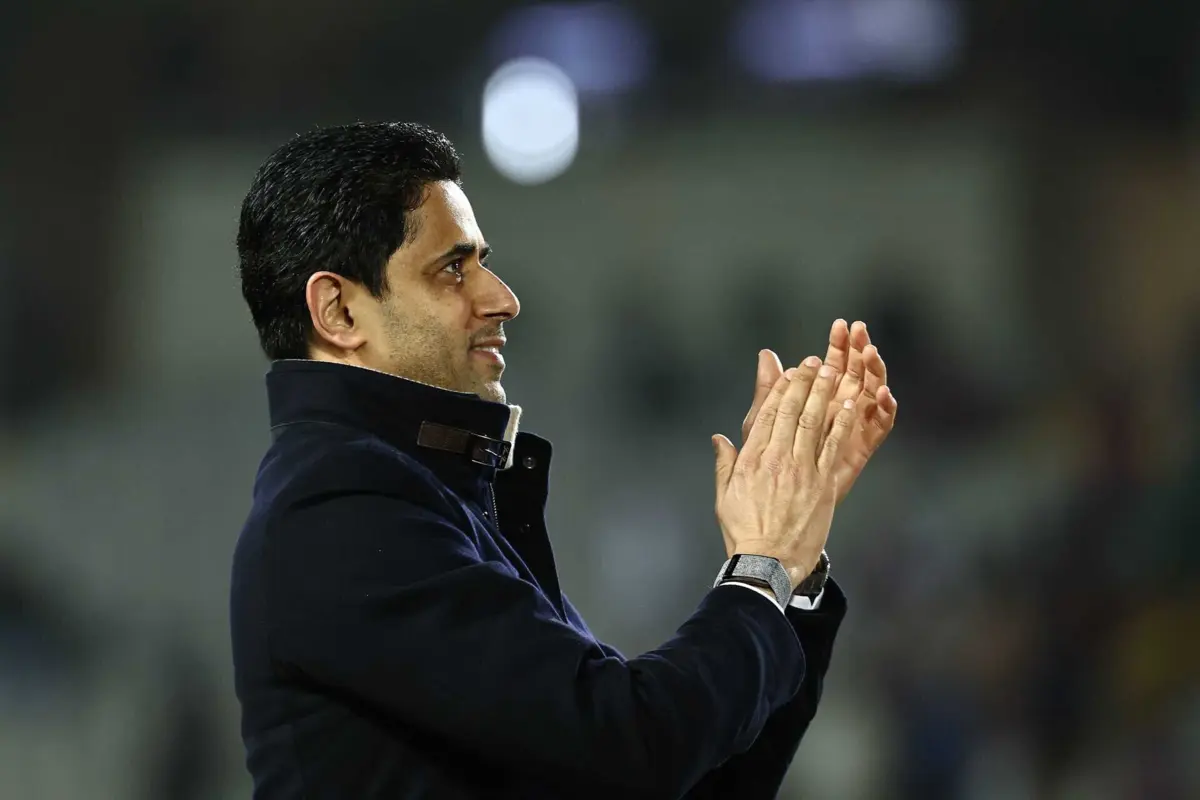 Nasser Al-Khelaifi, presidente da ECA e do PSG (Créditos: FRANCK FIFE / AFP)