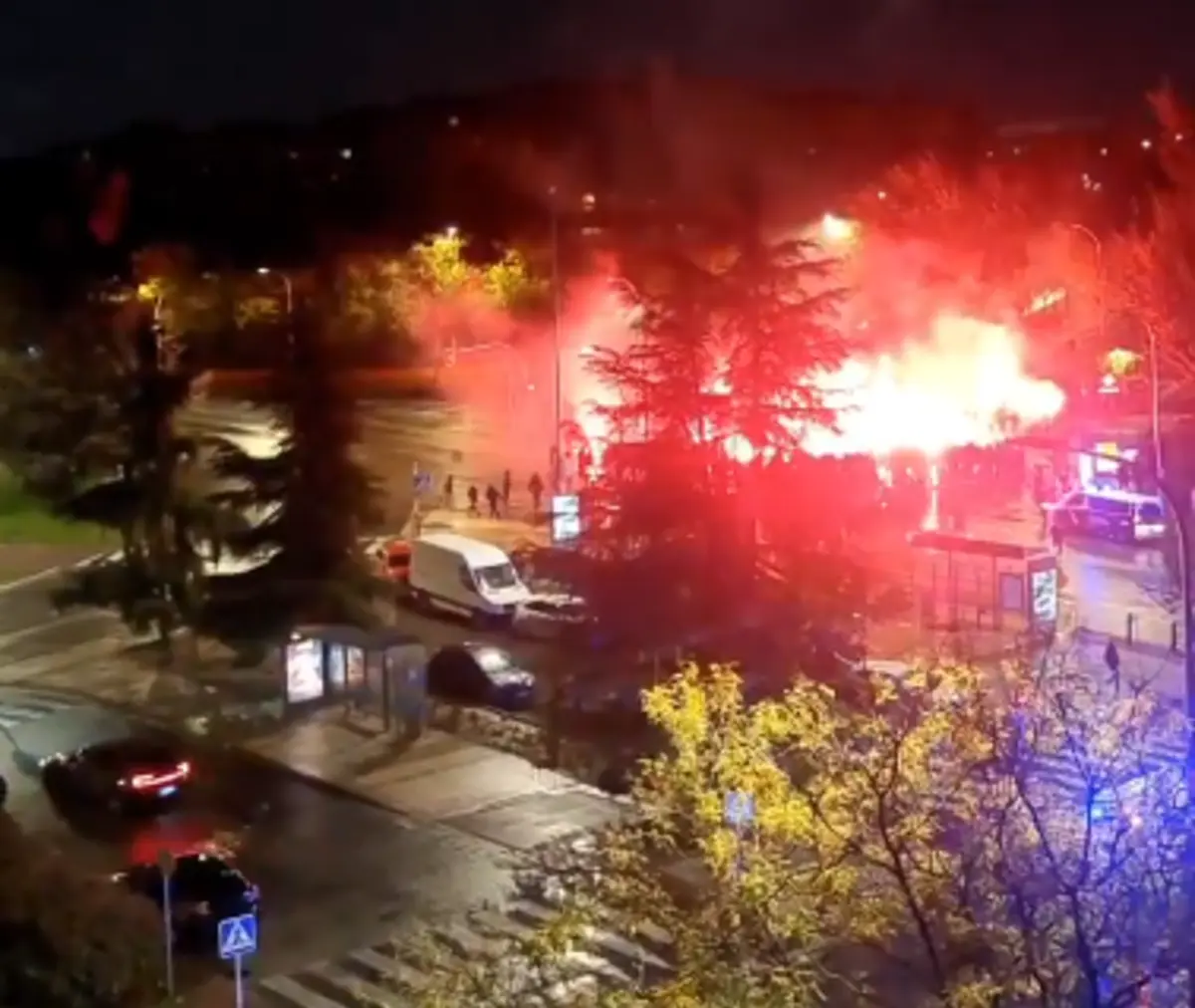 Imagem de contexto do artigo Confrontos violentos entre ultras do Rayo Vallecano e do Lech Poznan em Madrid