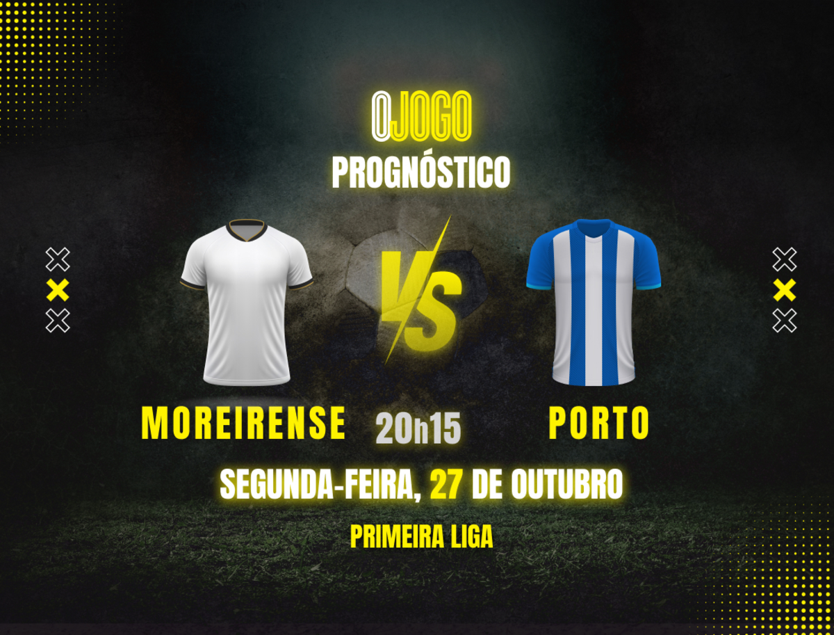 Imagem de contexto do artigo Prognóstico Moreirense vs Porto: Dicas e Odds Primeira Liga