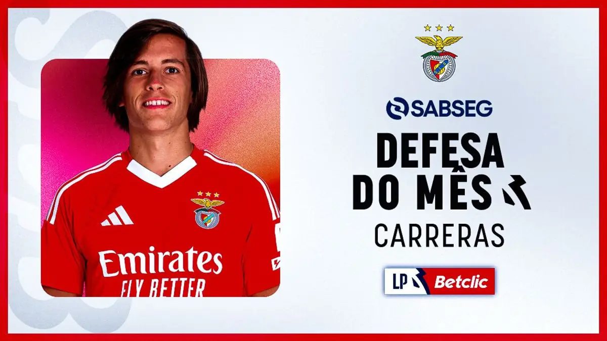 Imagem de contexto do artigo Carreras eleito defesa do mês de março da Liga