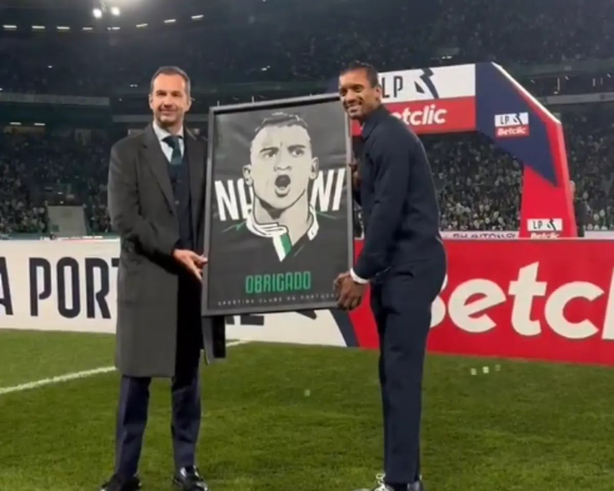 Imagem de contexto do artigo Nani foi homenageado pelo Sporting antes do dérbi com o Benfica