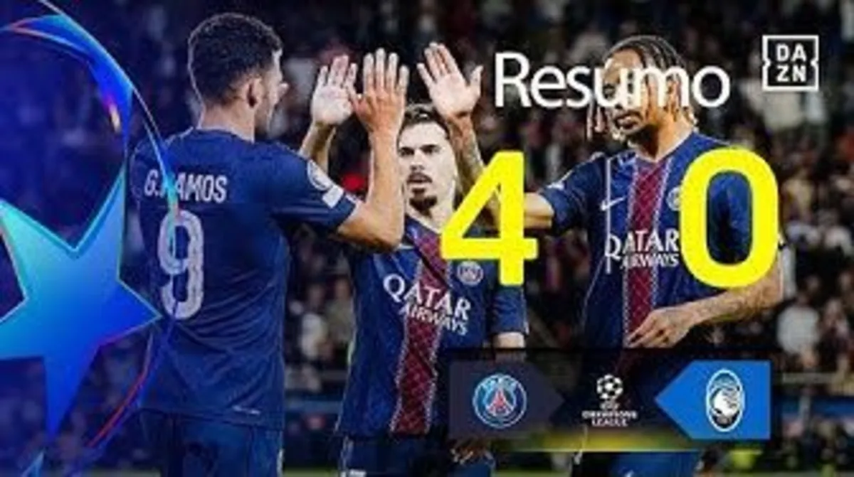 Imagem de contexto do artigo Portugueses brilharam e marcaram no PSG-Atalanta. Veja o resumo