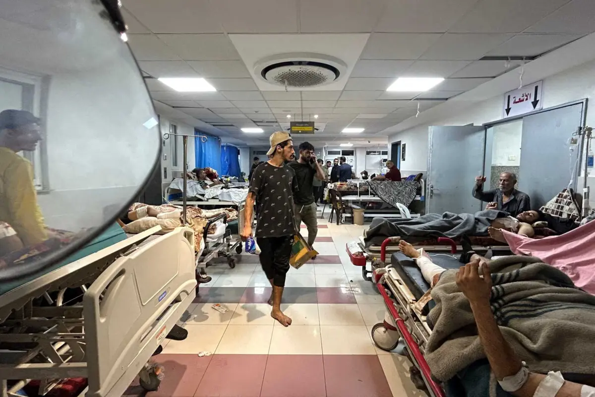 Hospital Al Shifa, em Gaza (créditos: AFP)