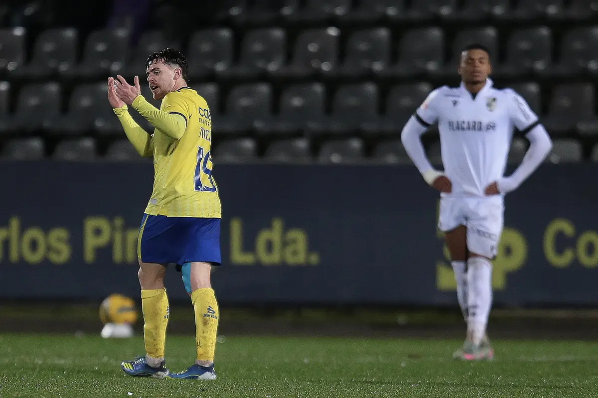 Trezza festeja o golo marcado frente ao Vitória