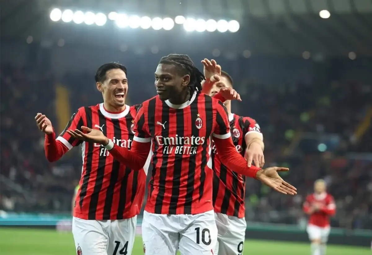 Imagem de contexto do artigo Rafael Leão coloca o Milan a vencer em casa da Udinese. Ora veja