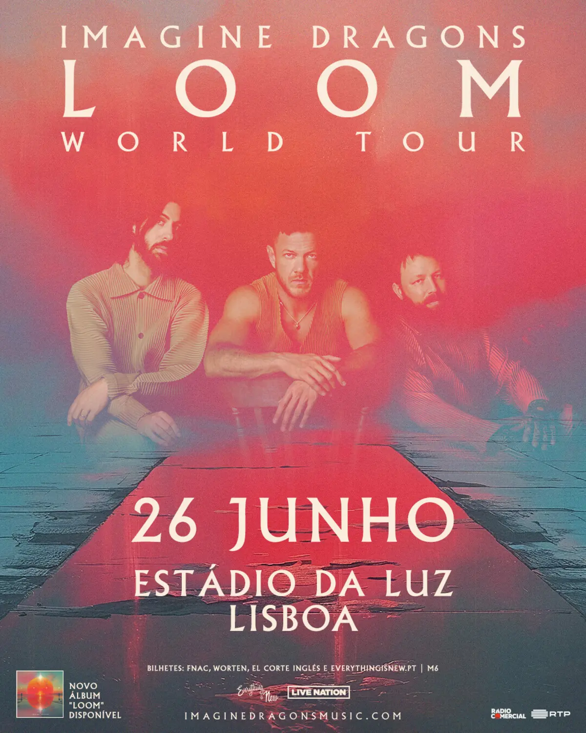 Imagem de contexto do artigo Estádio da Luz recebe concerto dos Imagine Dragons em 2025