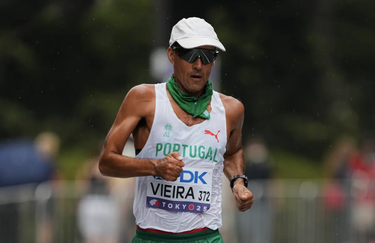 Imagem de contexto do artigo Mundiais de atletismo: João Vieira com 20.º lugar nos 35 km marcha, Pontes 27.ª
