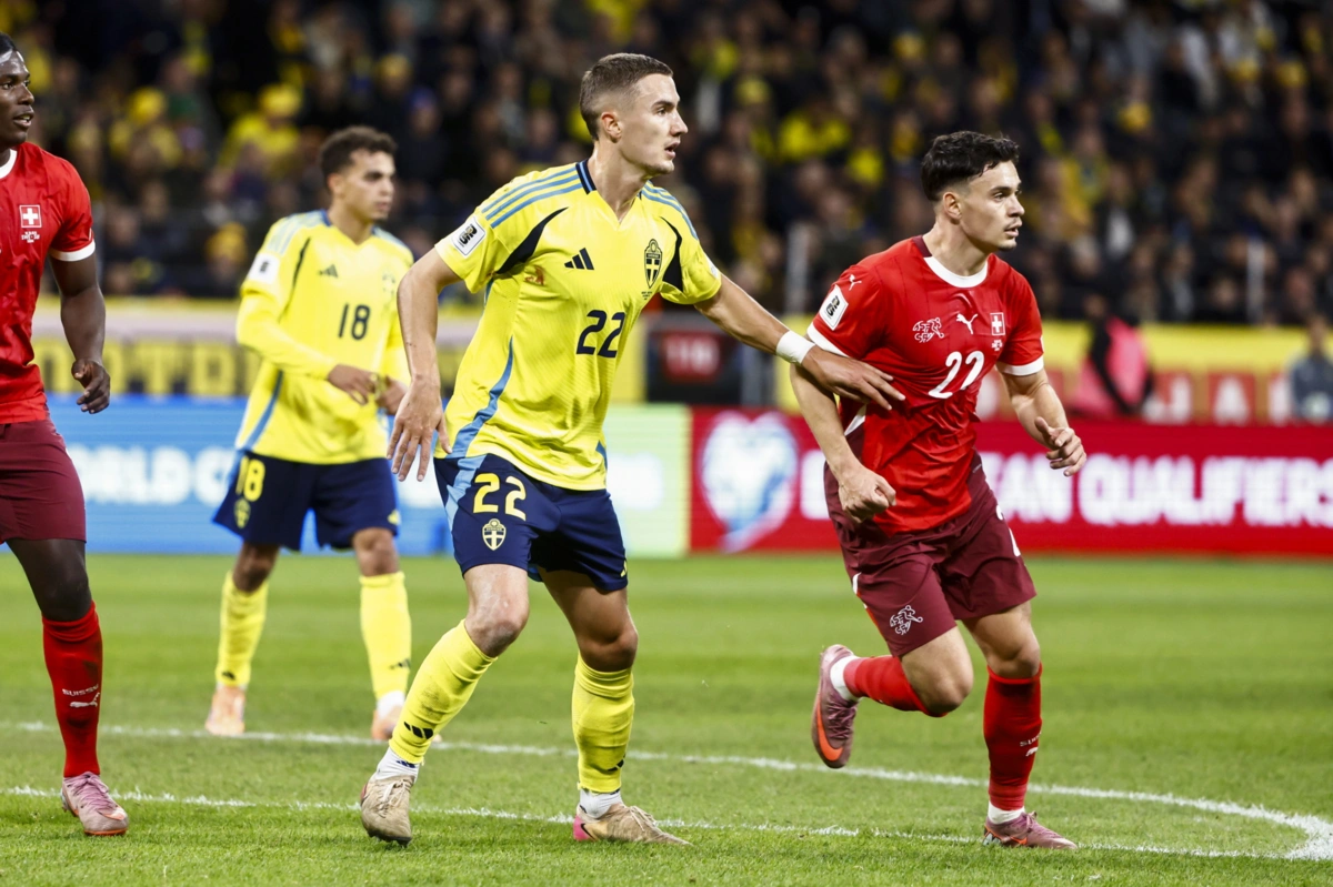 Lagerbielke titular contra a Suíça