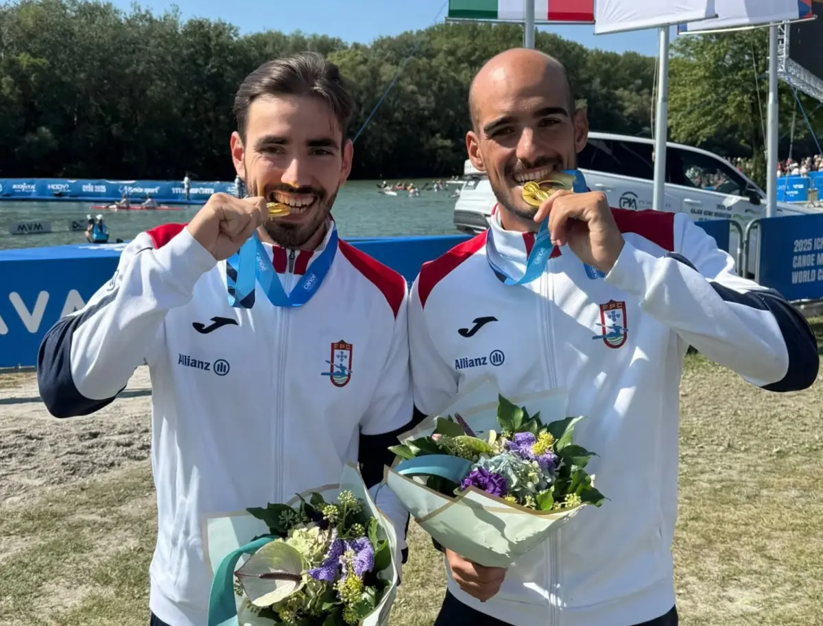 Rui Lacerda e Ricardo Coelho (Créditos: Federação Portuguesa de Canoagem)