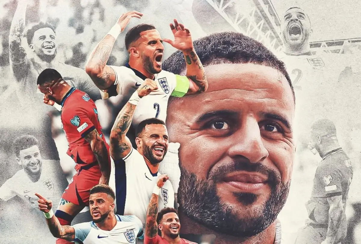 Imagem de contexto do artigo Kyle Walker retira-se da seleção inglesa à porta das 100 internacionalizações