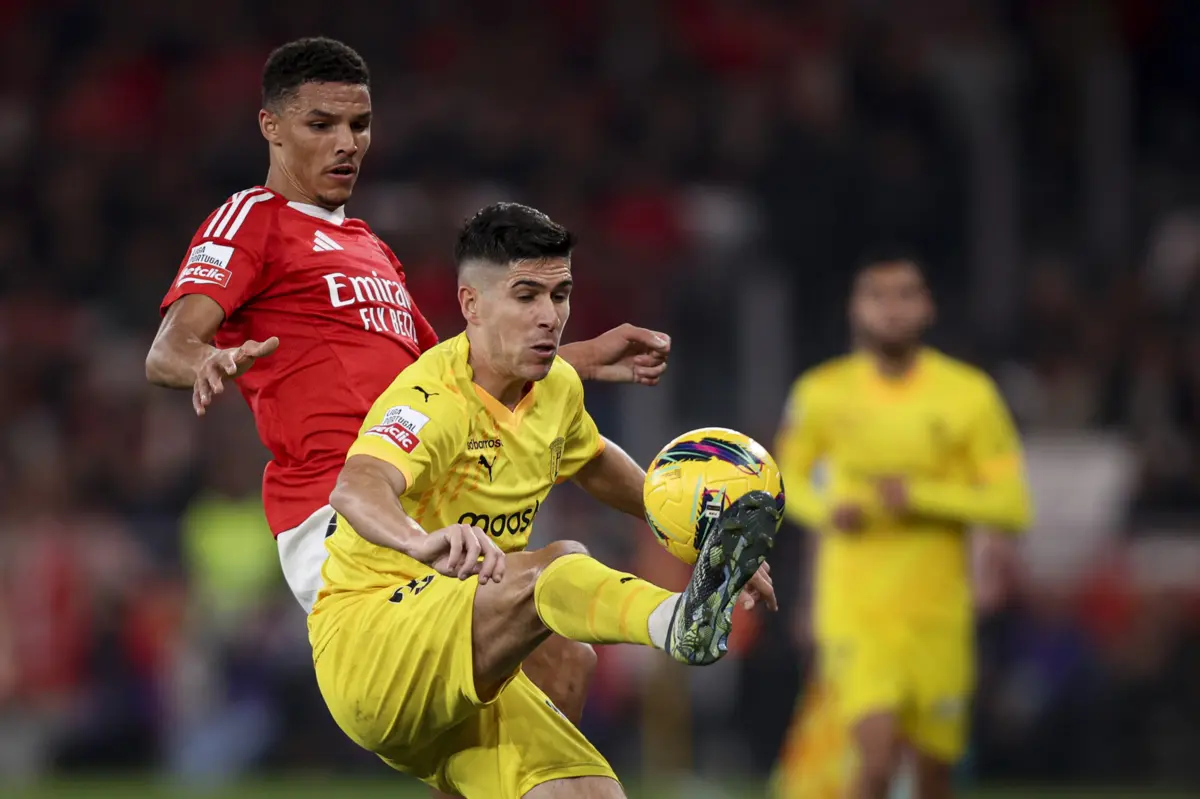 Fran Navarro teve estreia de sonho pelo Braga, marcando o primeiro golo da vitória na Luz (créditos: LUSA)