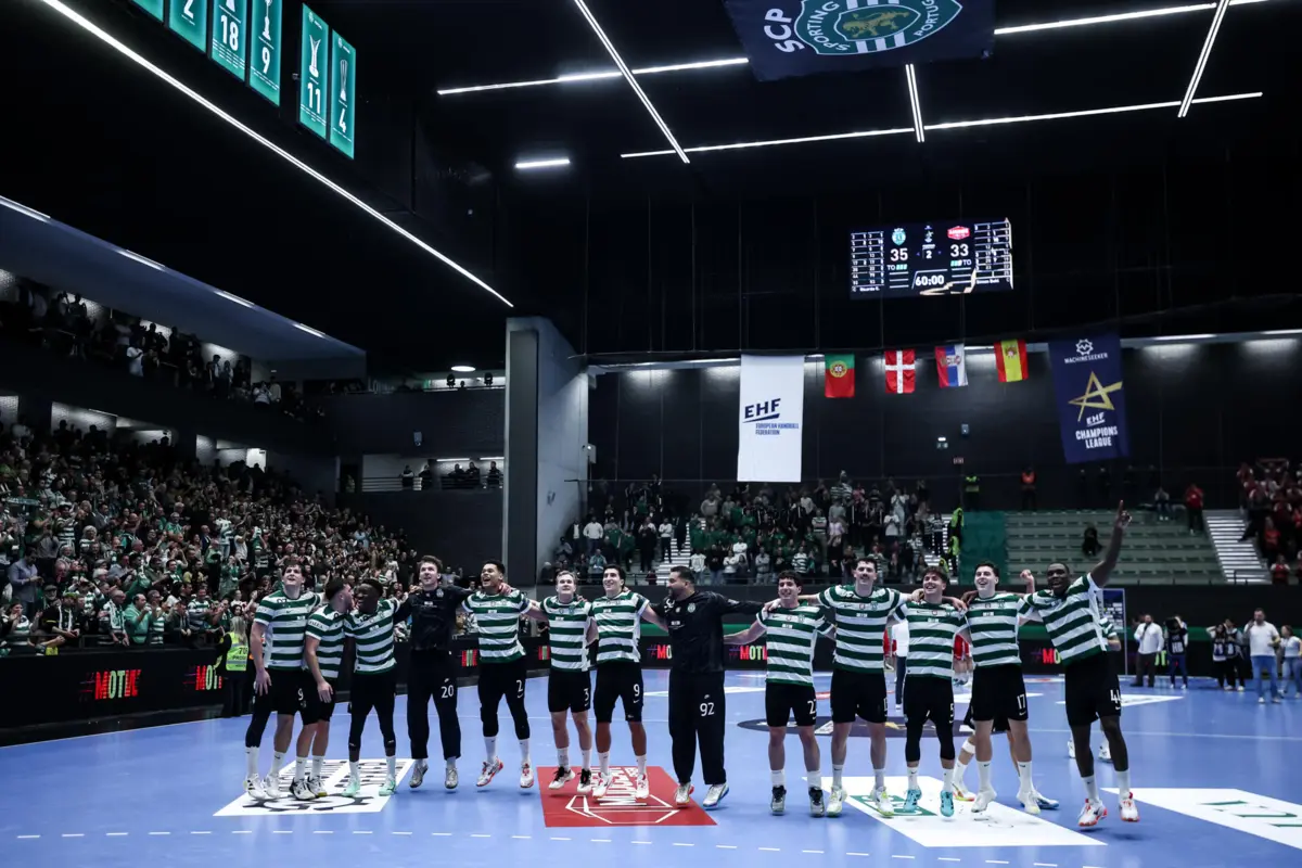 Imagem de contexto do artigo Sporting bate bicampeão da Dinamarca na Champions de andebol