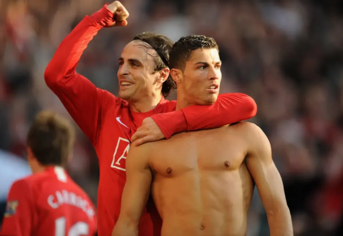 Berbatov e Ronaldo (Créditos: Getty Images)