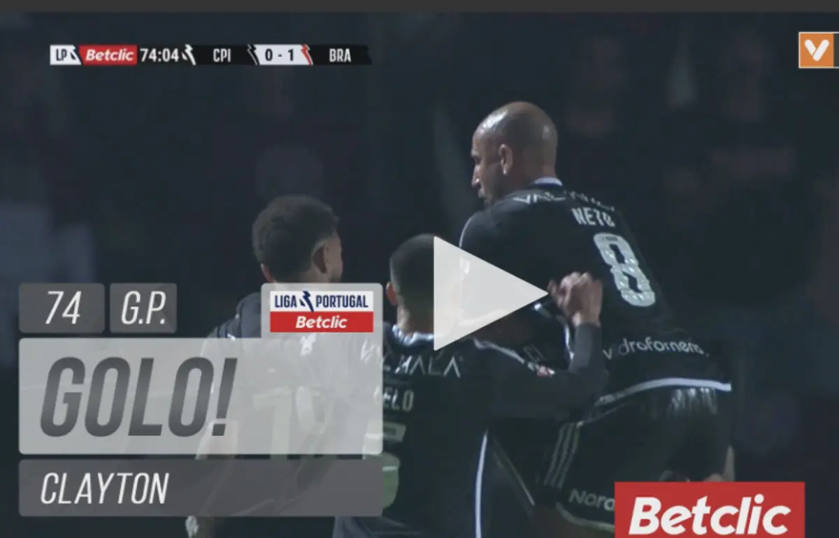 Imagem de contexto do artigo Clayton empatou o Casa Pia-Braga na conversão de um penálti. Ora veja