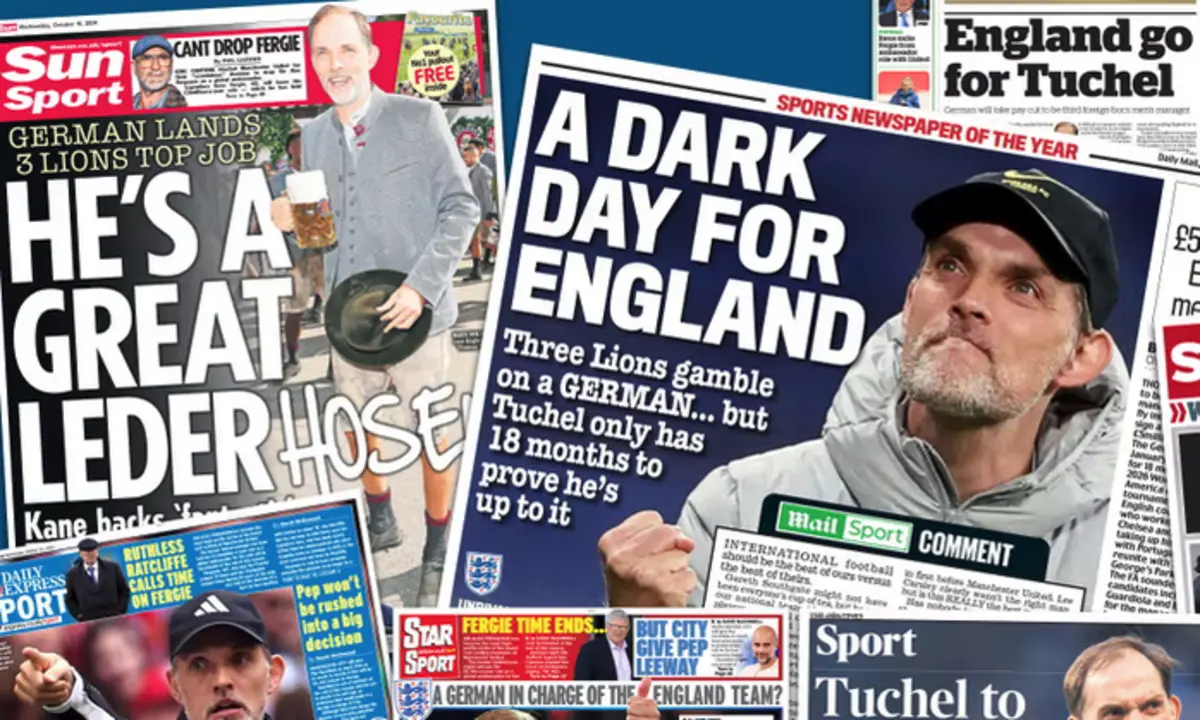 Imagem de contexto do artigo Harry Kane e família real aprovam Tuchel, Gary Neville e a Imprensa desiludidos