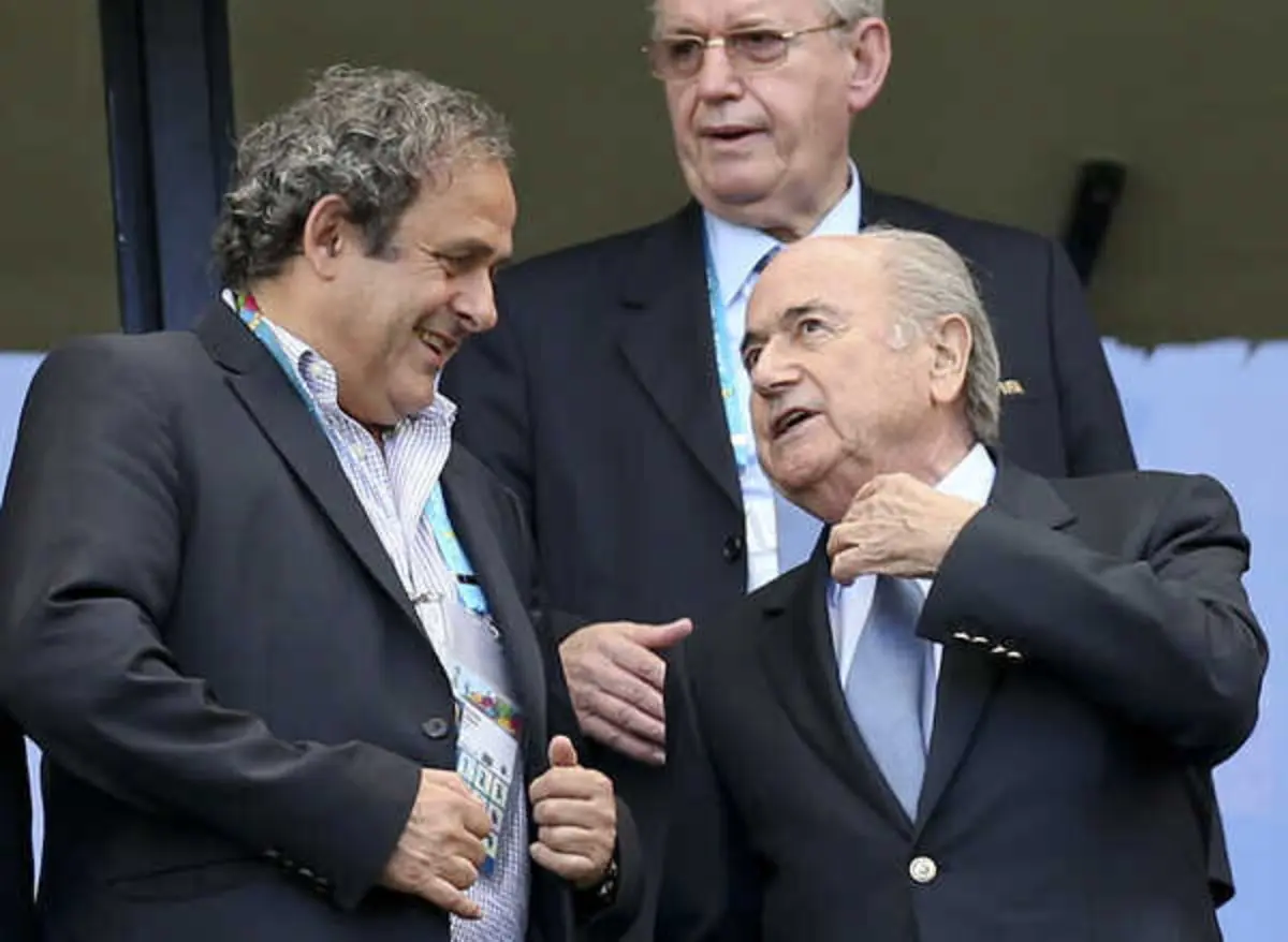 Michel Platini e Joseph Blatter (créditos: Gustavo Bom)