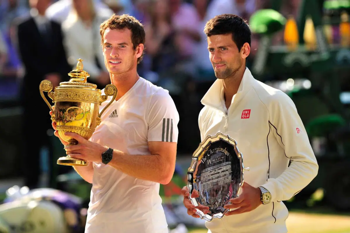 Andy Murray e Novak Djokovic (Créditos: AFP)