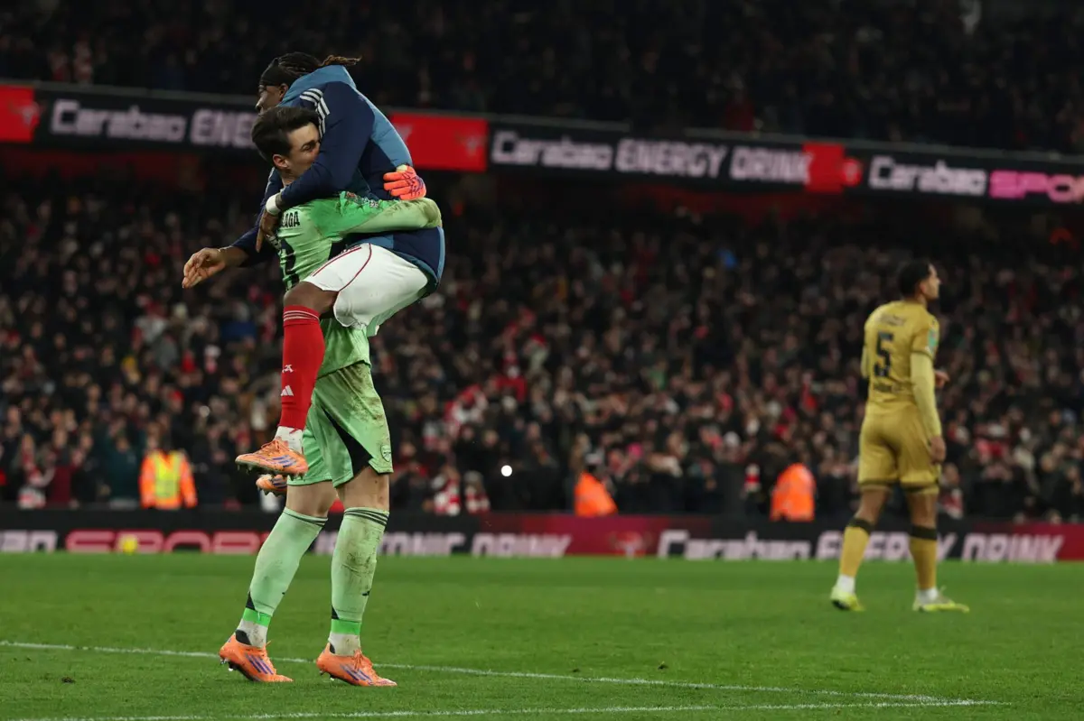 Kepa Arrizabalaga defendeu uma grande penalidade do Crystal Palace