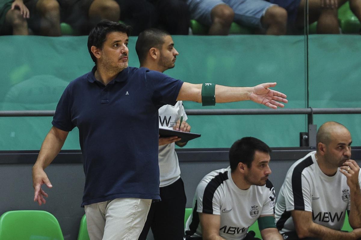 Nuno Dias, treinador de futsal do Sporting (créditos: Lusa)