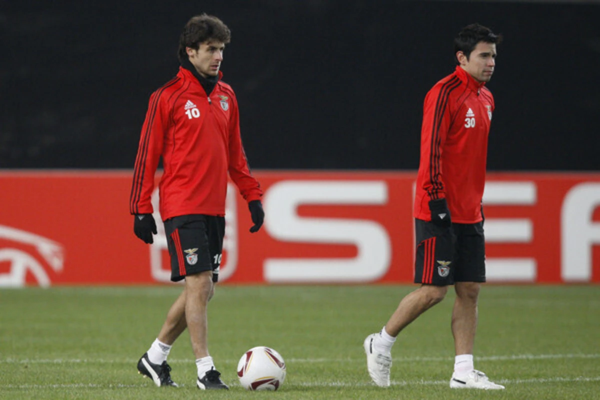 Pablo Aimar e Javier Saviola (Créditos: Jorge Amaral / Global Imagens)