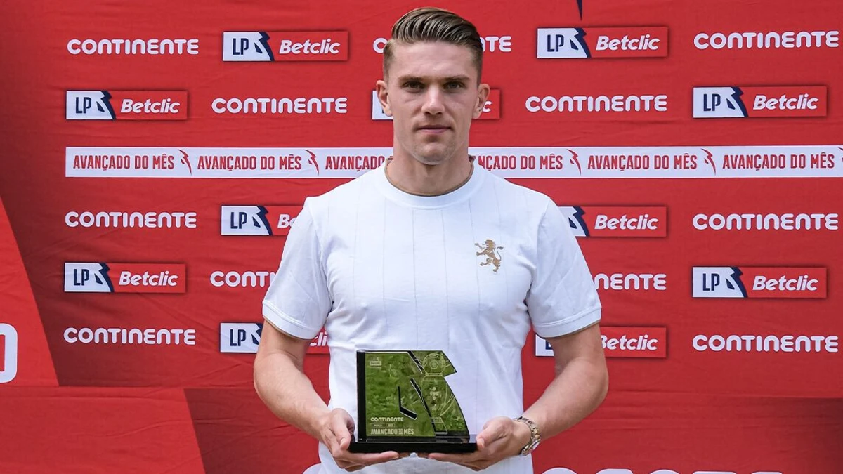 Imagem de contexto do artigo Gyokeres fez "hat-trick" de prémios: "Foi um mês muito bom"