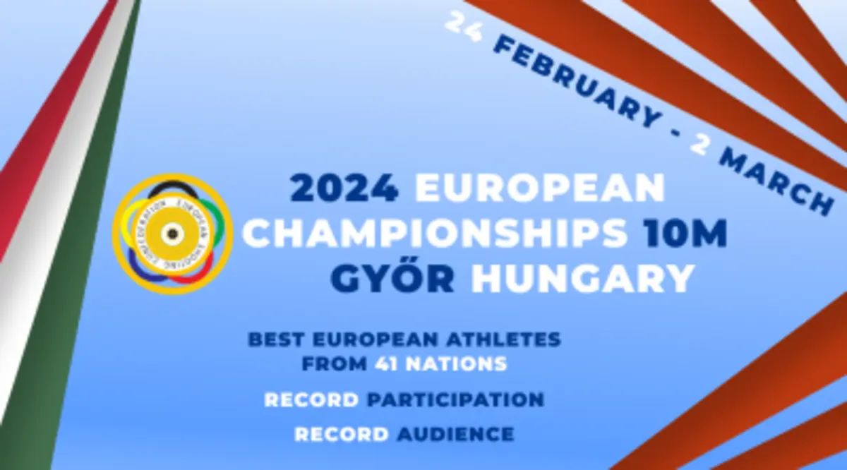 Cartaz do Europeu de Tiro (créditos: FPT)