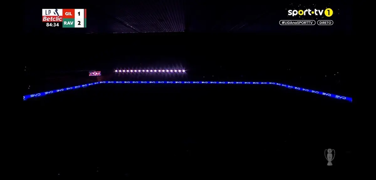 Estádio do Gil Vicente às escuras