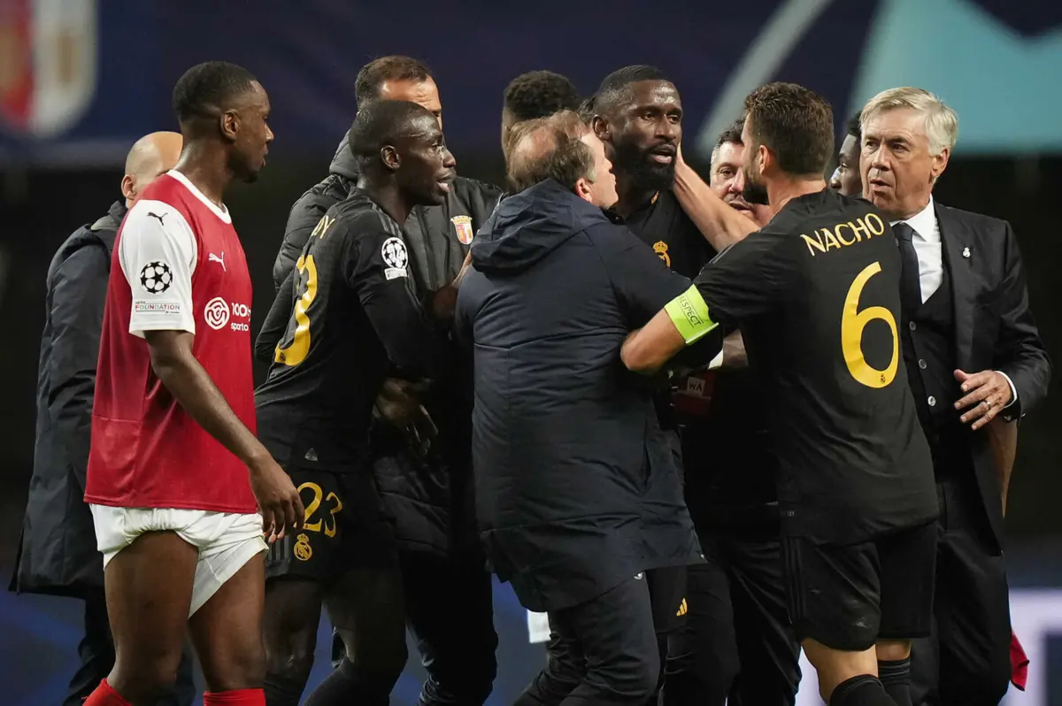 Imagem de contexto do artigo A mensagem de Rudiger após confusão com elemento do Braga