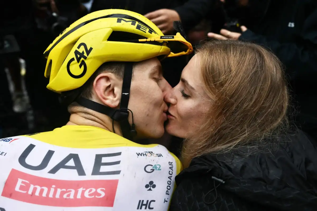 Tadej Pogacar e Urska Zigart