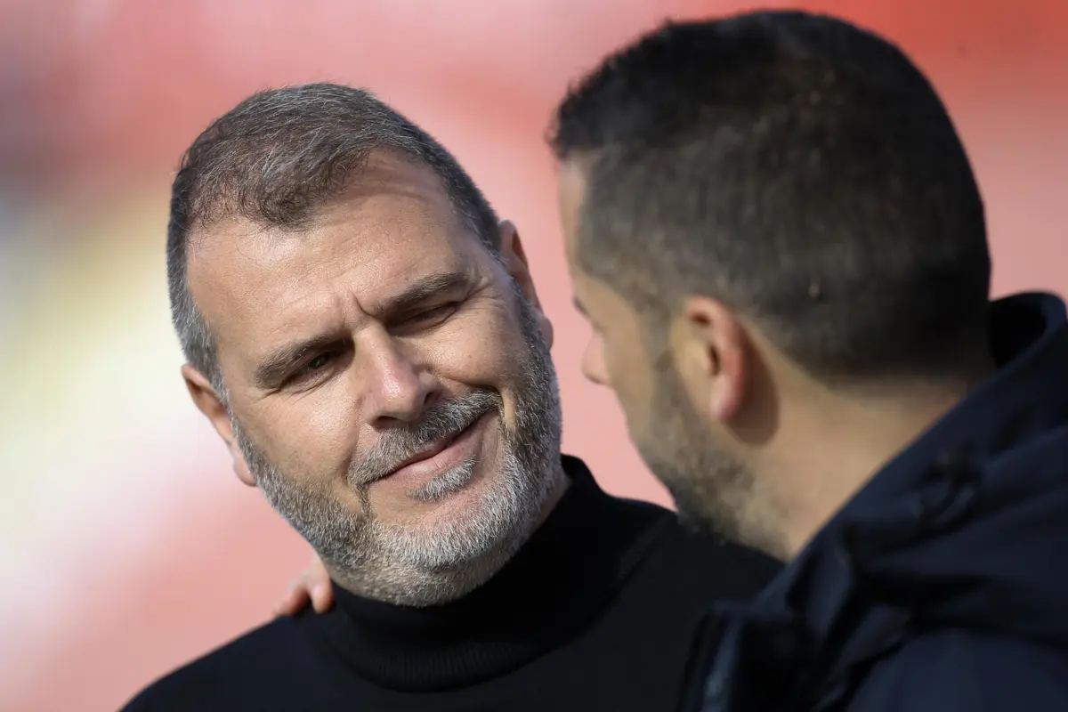 João Henriques e João Nuno antes do jogo do Aves SAD contra o Estrela da Amadora