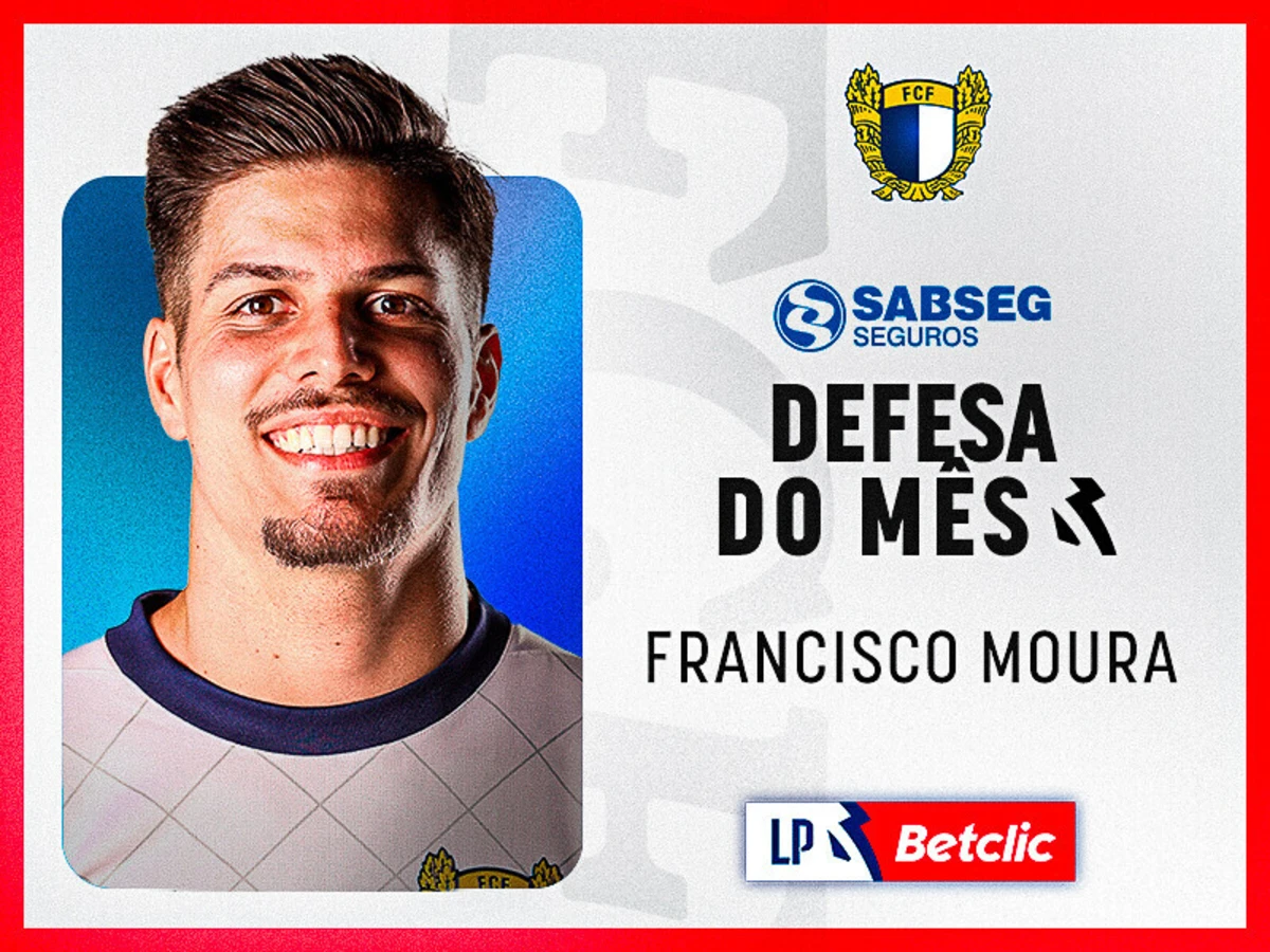 Imagem de contexto do artigo I Liga: Francisco Moura eleito o melhor defesa do mês