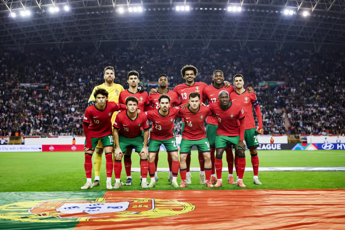 A equipa titular de Portugal na Croácia (Créditos: Diogo Pinto/FPF)