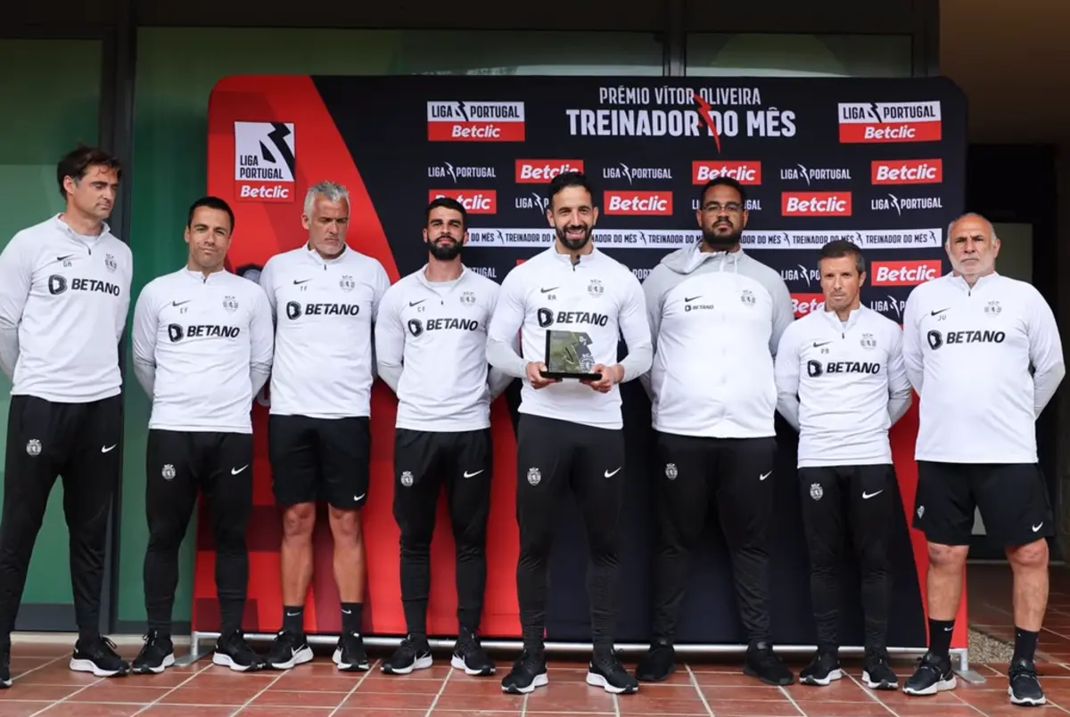 Imagem de contexto do artigo Rúben Amorim recebe prémio da Liga: "O principal é ganhar no próximo mês"
