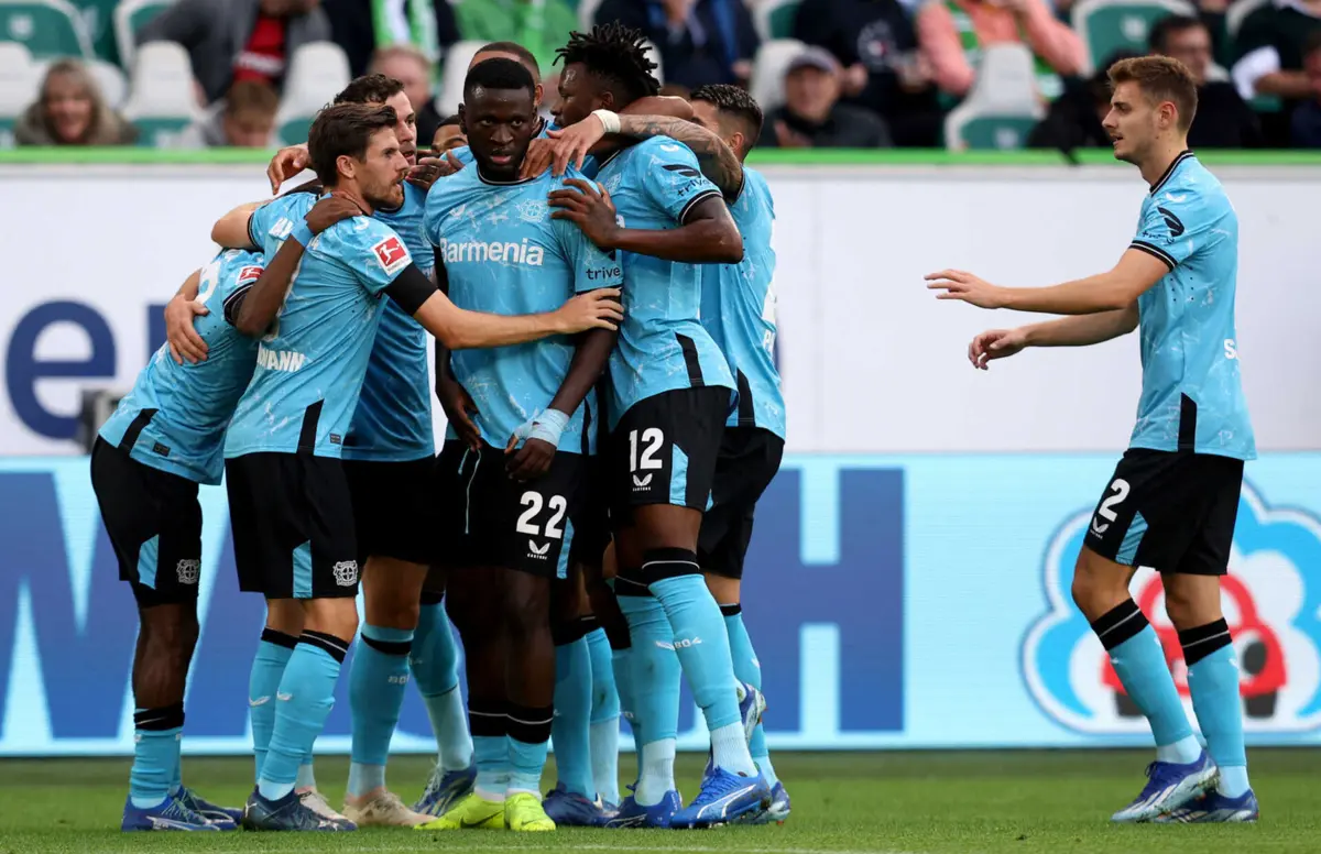 Imagem de contexto do artigo Ex-Benfica Grimaldo marca no Wolfsburgo-Bayer Leverkusen: ora veja o golo