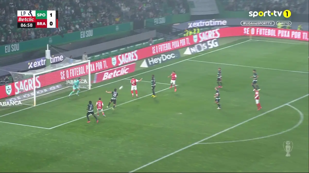 Imagem de contexto do artigo Afonso Patrão estreia-se a marcar e empata o Sporting-Braga. Veja o golo