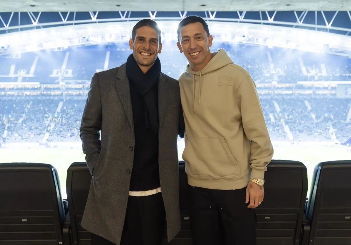 Gonçalo Paciência e Agustín Marchesín