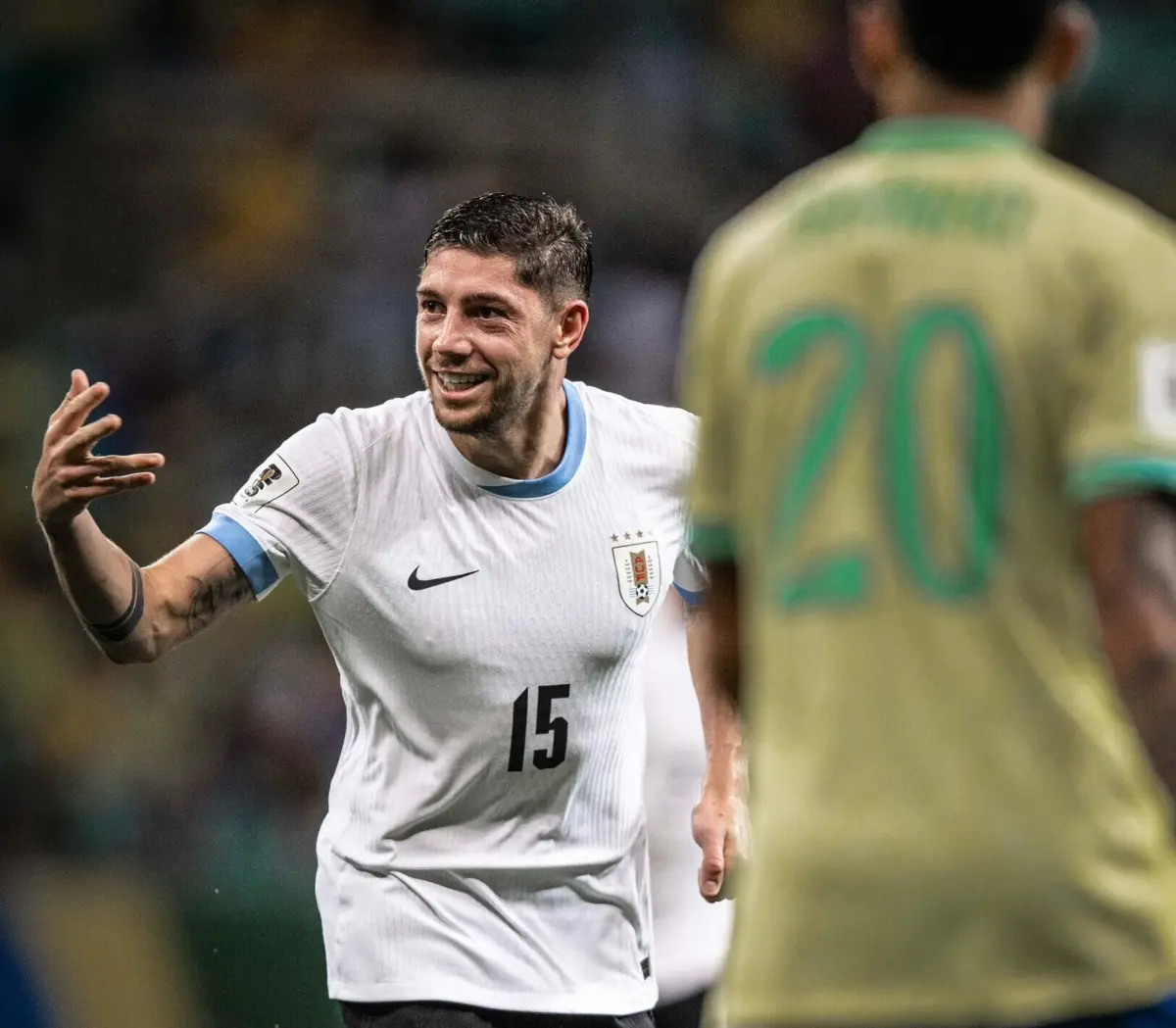 Imagem de contexto do artigo Passe de Maxi Araújo e golaço de Valverde no empate do Uruguai contra o Brasil: veja o vídeo