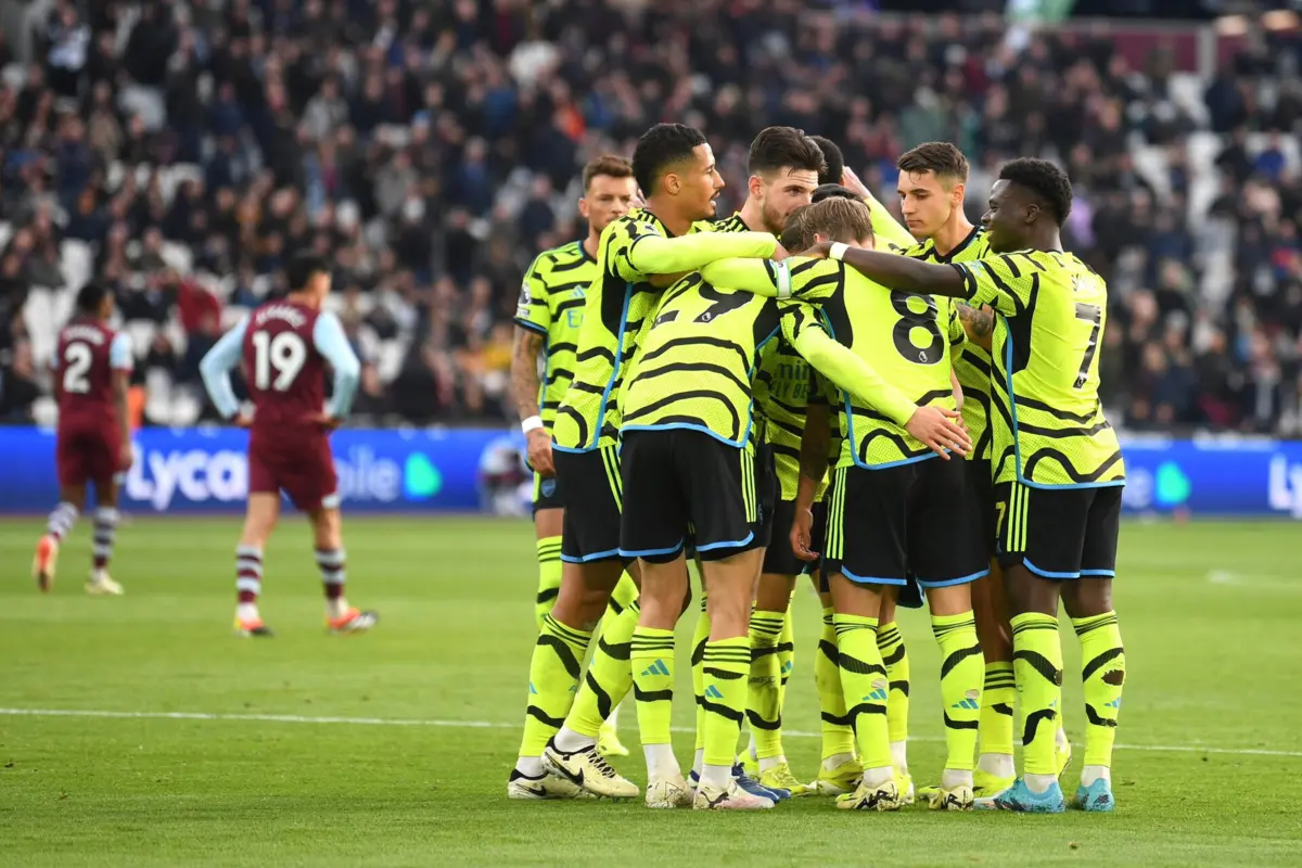 Festa dos gunners (créditos: Arsenal)