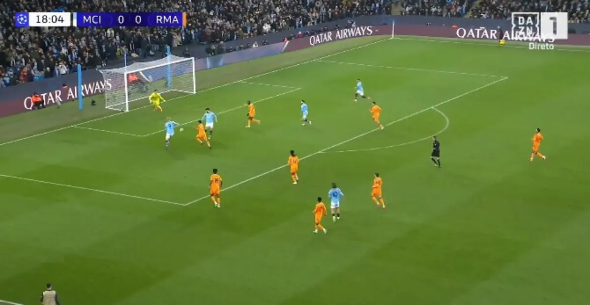 Imagem de contexto do artigo Haaland desfaz nulo no Manchester City-Real Madrid: veja o golo