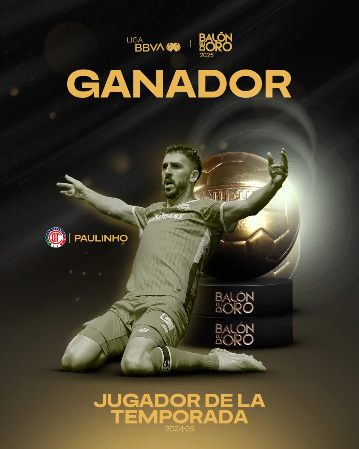 Imagem de contexto do artigo Paulinho eleito o melhor jogador da temporada no México