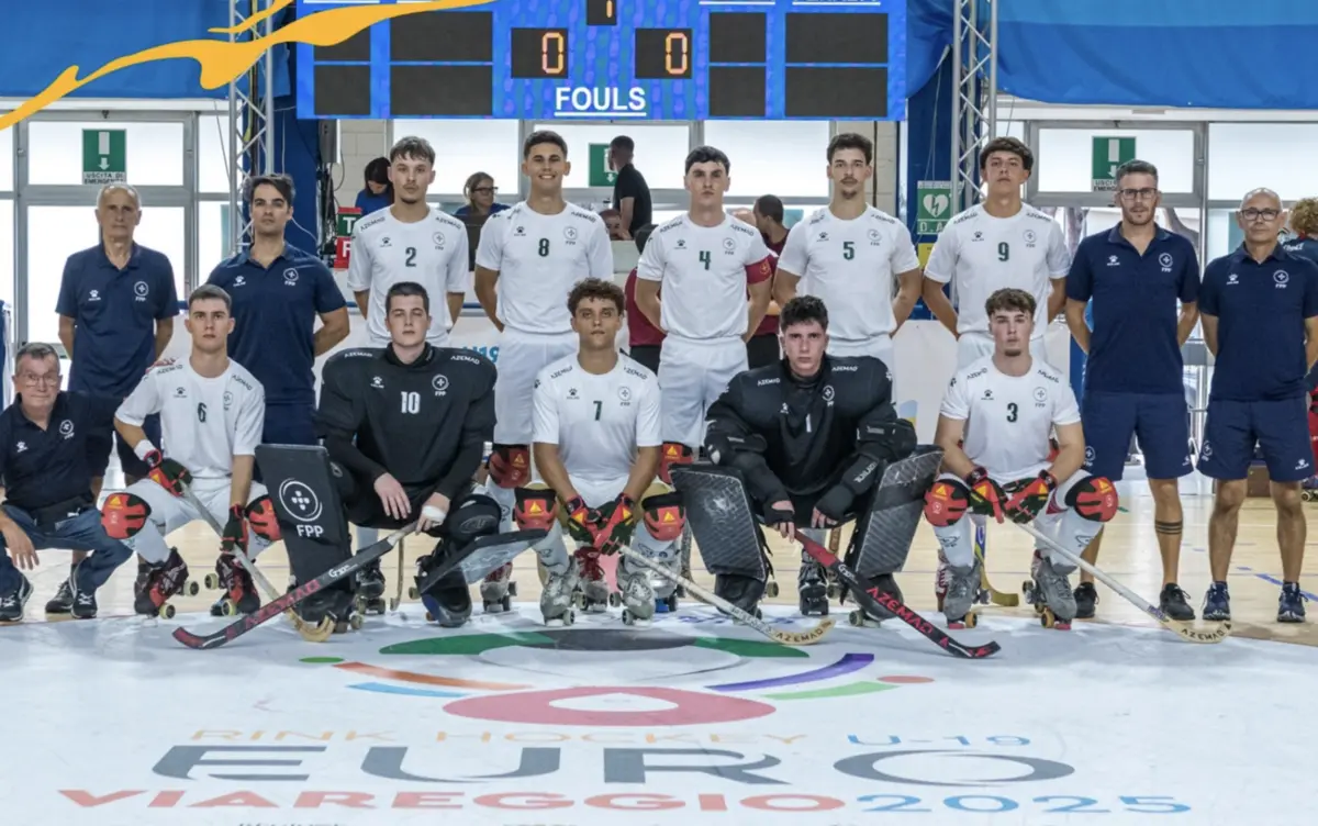Imagem de contexto do artigo Portugal goleia França a abrir Europeu sub-19 de hóquei em patins