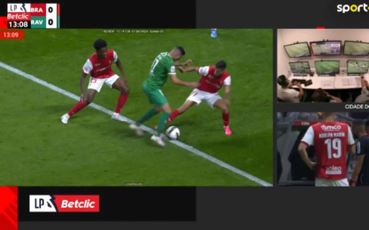 Imagem de contexto do artigo Erro do árbitro no Braga-Rio Ave, assume Conselho de Arbitragem