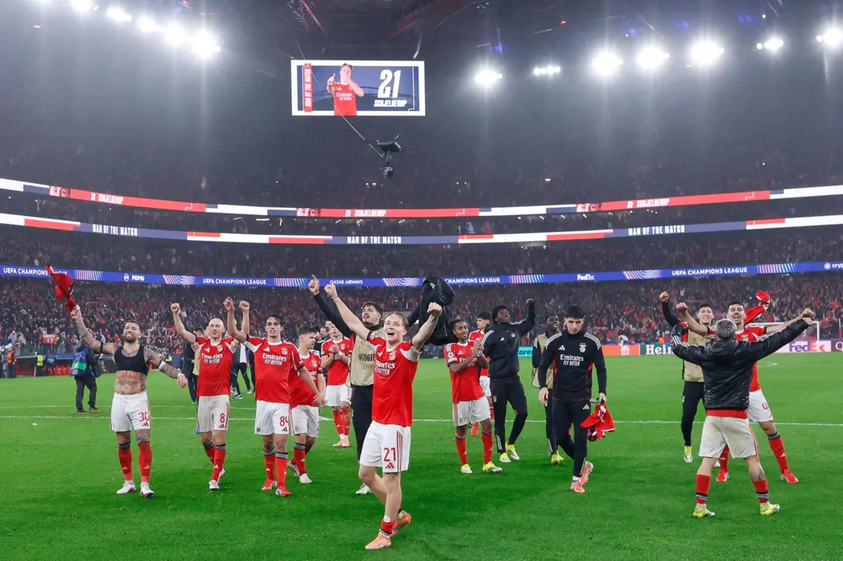 Schjelderup bisou frente ao Real Madrid, na oitava ronda da Champions