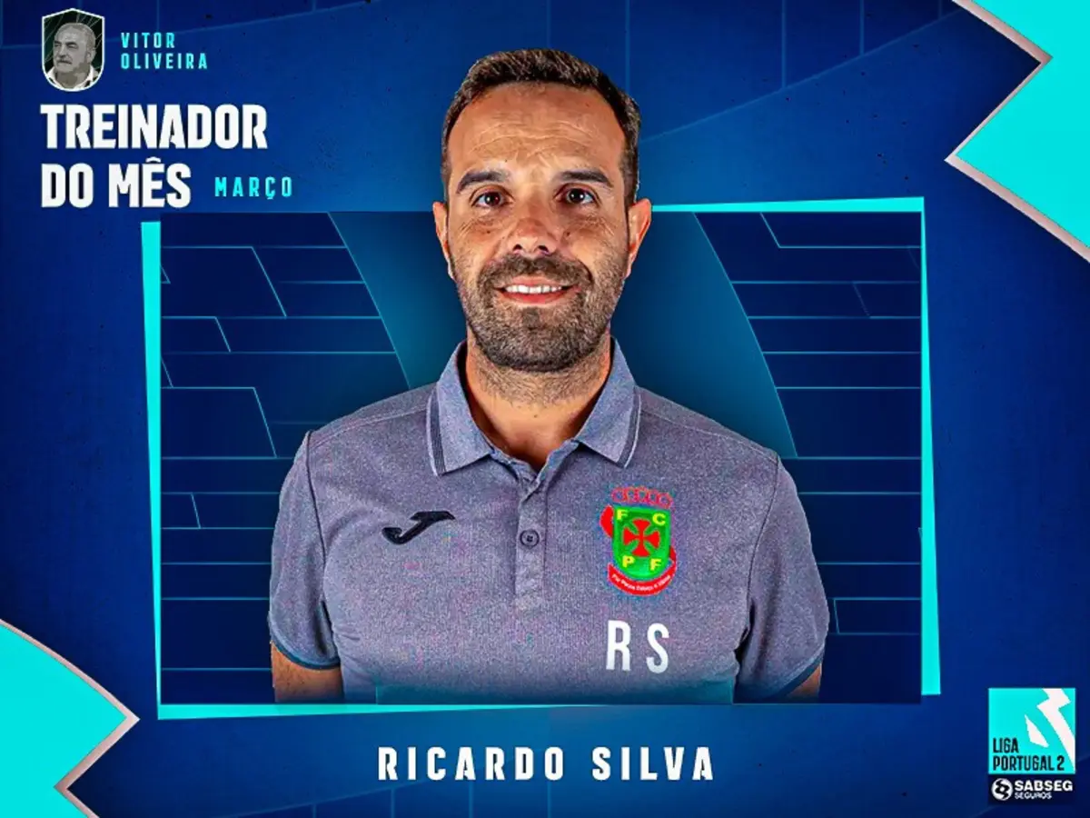 Imagem de contexto do artigo Ricardo Silva eleito o melhor treinador do mês de março na II Liga