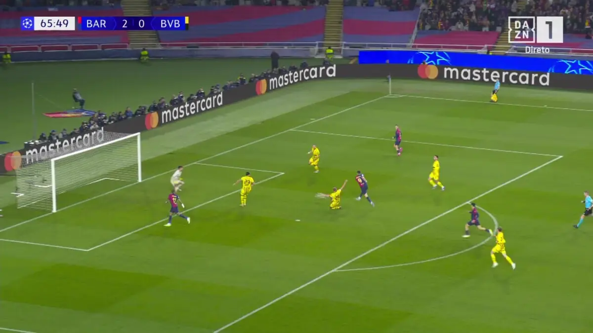 Imagem de contexto do artigo Barcelona-Dortmund: Lewandowski bisa e faz o golo 29 contra antiga equipa