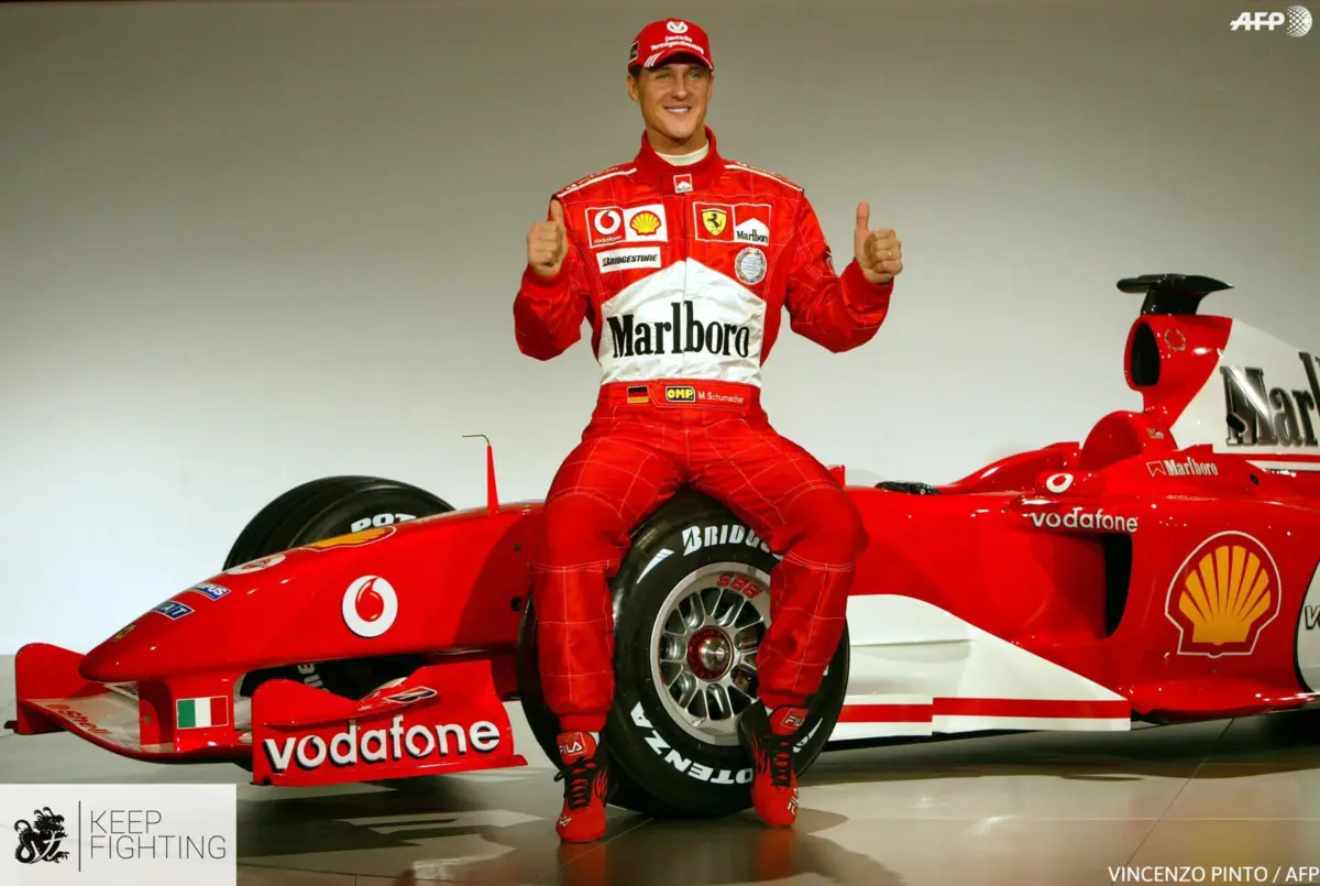 Michael Schumacher (créditos: Vincenzo Pinto/AFP/X/@schumacher)