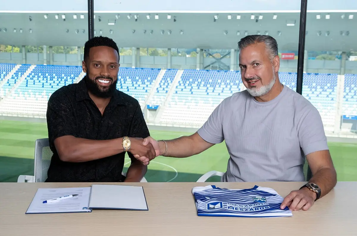 Hernâni com José Boto, diretor desportivo do Osijek