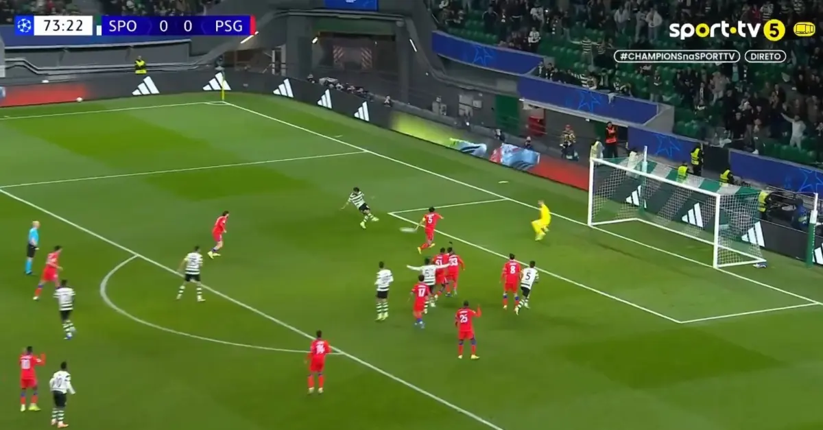 Imagem de contexto do artigo O golo de Luis Suárez que colocou o Sporting a vencer o PSG. Veja aqui