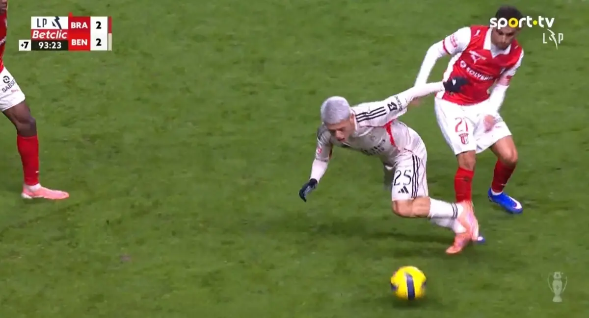 Imagem de contexto do artigo Ricardo Horta foi expulso nos minutos finais do Braga-Benfica. Veja aqui