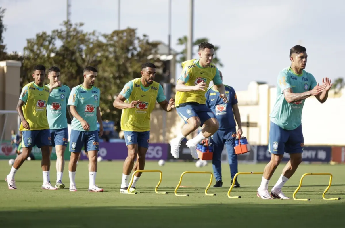 Treino da seleção do Brasil (Créditos: Rafael Ribeiro/CBF)